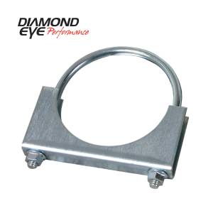 Diamond Eye Performance PERFORMANCE DIESEL EXHAUST PART-4in. ZINC COATED U-BOLT SADDLE CLAMP 454000