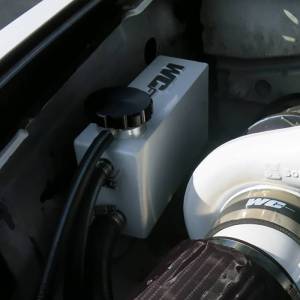 Wehrli 07.5-10 Chevrolet 6.6L LMM Duramax Twin Turbo Style Coolant Tank Kit - Gloss Black - WCF100643-GB