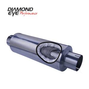Exhaust - Mufflers - Diamond Eye Performance - Diamond Eye Performance PERFORMANCE DIESEL EXHAUST PART-4in. 409 STAINLESS STEEL PERFORMANCE PERFORATED 460050