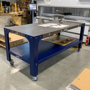 Wehrli Modular Steel Work Bench Top/Shelf Kit 32in x 72in x .120in Thick - Raw - WCF25-3272-120-RAW