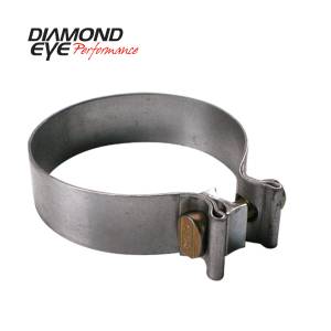 Diamond Eye Performance PERFORMANCE DIESEL EXHAUST PART-2.75in. 409 STAINLESS STEEL TORCA BAND CLAMP BC275S409