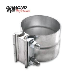 Diamond Eye Performance PERFORMANCE DIESEL EXHAUST PART-2.25in. ALUMINIZED TORCA LAP-JOINT CLAMP L22AA
