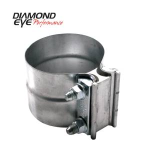 Diamond Eye Performance PERFORMANCE DIESEL EXHAUST PART-4in. 409 STAINLESS STEEL TORCA LAP-JOINT CLAMP L40SA