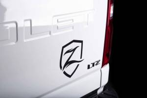 Zone Offroad Shield Decal - 7in Black - ZONU9106