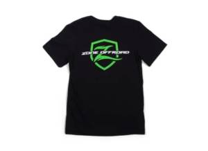 Zone Offroad - Zone Offroad Black Premium Cotton T-shirt - Green Logo - 2XL - ZONU91602XL - Image 1