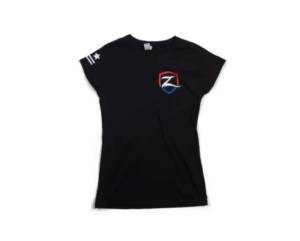Zone Offroad - Zone Offroad Black Premium Cotton T-Shirt w/ Patriotic Zone Logos - Womens - L - ZONU9164L - Image 2