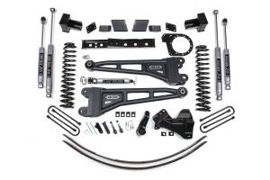 BDS Suspension 2017-2019 Ford F250/350 6" Radius Arm Suspension System 2 Leaf - Rear Block - Fo - BDS1580FS