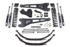 BDS Suspension 2011-2016 Ford F250/F350 5.5" Radius Arm Kit - Gas - 3-1/2" Factory Rear Block,  - BDS1595FS