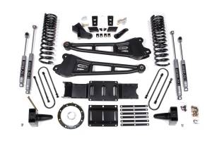 BDS Suspension 2019-2024 Ram 3500 5.5" Radius Arm Gas - 5" Rear Block w/ overload - 6 bolt T-Ca - BDS1687FS