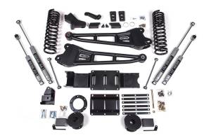 BDS Suspension 2019-2024 Ram 2500 4" Radius Arm Gas - Rear AirRide - NX2 Shocks - BDS1716H