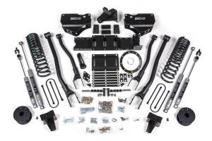 BDS Suspension 2019-2024 Ram 3500 5.5" 4-Link Gas - 5" Rear Block w/ Air Bag - NX2 Shocks - BDS1734H