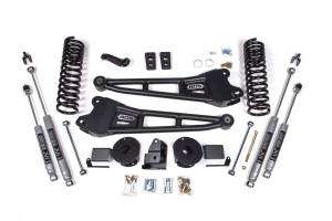 BDS Suspension 14-18 Ram 2500 4" Radius Arm Gas - Rear Air Ride - NX2 Shocks - BDS1774H