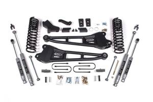 BDS Suspension 2013-2018 Ram 3500 4wd 4" Radius Arm Suspension Lift Kit, 3" Rear, Block, Diesel - BDS1794H
