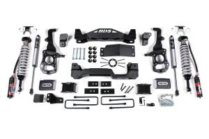 BDS Suspension 2021-2025 Ford F150 4wd, 6" Suspension Lift Kit, 4" Rear Lift, Block - Fox 2.5 P - BDS1901FPE