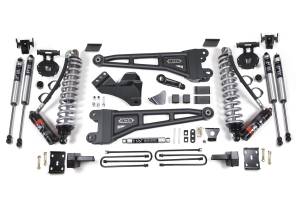 BDS Suspension 2005-2007 Ford F250/F350 4wd 6" Radius Arm Suspension Lift Kit, 4" Rear Lift, Bl - BDS1945FPE