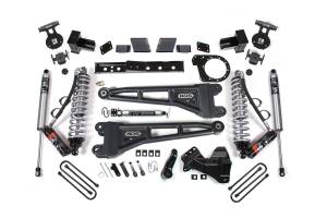 BDS Suspension 2023-2024 Ford F250/F350 SRW 4wd 7" Radius Arm Suspension Lift Kit, 4.5" Rear, B - BDS2258PPS