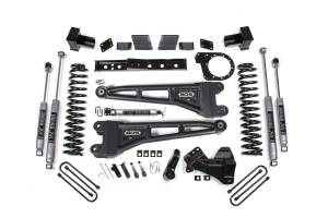 BDS Suspension 2023-2024 Ford F250/F350 SRW 4wd 7" Radius Arm Suspension Lift Kit, 6" Rear, Lea - BDS2259PS