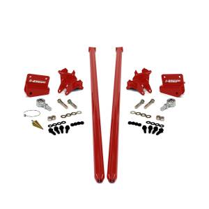 HSP 2011-2019 Chevrolet / GMC 70 inch Bolt On Traction Bars 4 inch Axle Diameter Flag Red