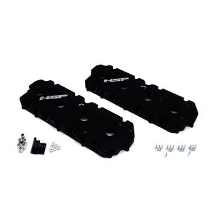 HSP 2001-2004 Chevrolet / GMC Billet Valve Covers Silk Satin Black