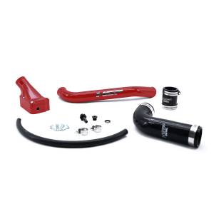 HSP 2001-2005 Chevrolet / GMC Billet Forward Facing Thermostat Housing Kit Flag Red