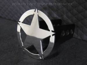 Royalty Core War Star Chrome Hitch Cover