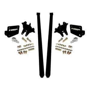 HSP Traction Bars For 2011-2017 Ford Powerstroke 6.7 Liter F250 F350 SRW Regular Cab Long Bed-Silk Stain Black