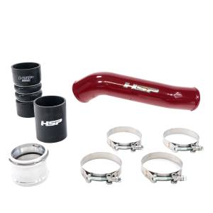 HSP Diesel - HSP Replacement Hot Side Tube For 2011-2022 Ford Powerstroke F250/350 6.7 Liter-Flag Red - Image 5