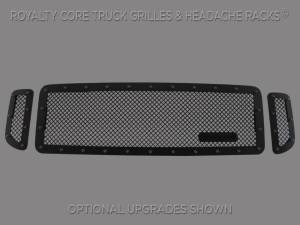 Royalty Core Ford Super Duty 1999-2004 RCR Main Grille 3-Piece Satin Black with 12.0 Mesh