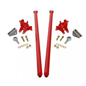 HSP 58 Inch Universal Traction Bars For Inline Leafspring 4 Inch Axle-Flag Red HSP Diesel