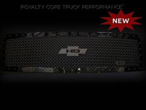 Royalty Core Chevy 2500/3500 2007-2010 RC1 Gloss Black Grille Replacement with Chevy HD Logo