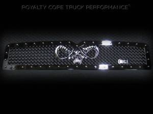 Royalty Core Dodge Ram 1500 1994-2002 RC1 Main Grille Twin Mesh with Goat Skull Logo