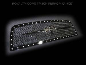 Royalty Core - Royalty Core Dodge Ram 2500/3500 2013-2018 RC1 Main Grille Gloss Black & Black Sword Assembly