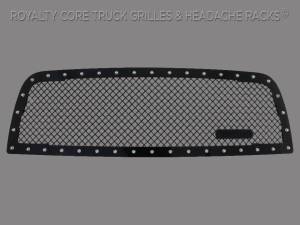 Royalty Core Dodge Ram 2500/3500 2013-2018 RC1 Main Grille Gloss Black 5.0 Mesh w/ RC1 Badge