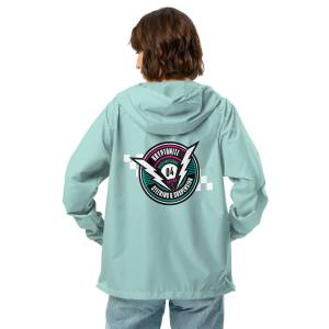 Kryptonite - KRYPTONITE 'RACING DIVISION' MNT WINDBREAKER - Aqua/White Zipper, 2XLarge - Image 8