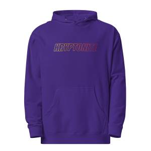 KRYPTONITE 'RETRO SUNSET' HOODIE - Purple, 2XLarge