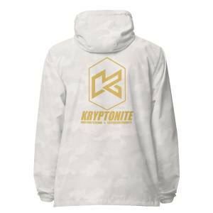 KRYPTONITE 'SYMBOLIC K' WINDBREAKER - White Camo, 3XLarge
