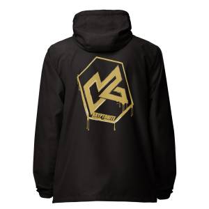 KRYPTONITE 'DRIPPING GOLD' WINDBREAKER - Black, 3XLarge