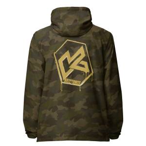 KRYPTONITE 'DRIPPING GOLD' WINDBREAKER - Forest Camo, 2XLarge