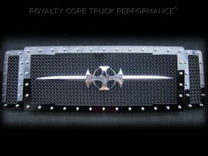 Royalty Core Ford Super Duty 2005-2007 RC1 Main Grille 3 Piece with Chrome Sword Assembly