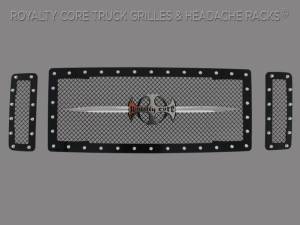 Royalty Core Ford Super Duty 2008-2010 RC1 Main Grille 3 Piece with Chrome Sword Assembly