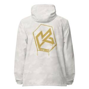 KRYPTONITE 'DRIPPING GOLD' WINDBREAKER - White Camo, 2XLarge