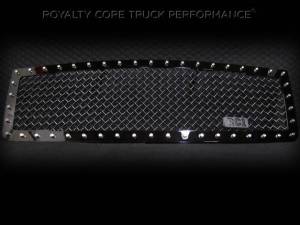 Royalty Core GMC Sierra 1500 & Denali 2007-2013 RC1 Main Grille Gloss Black 5.0 Super Mesh