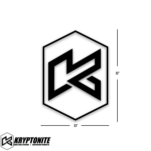 32" Kryptonite "K" - WHITE