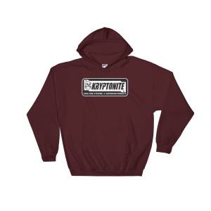 Kryptonite Patch Hoodie - Maroon, 2XLarge