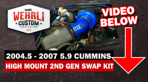 Wehrli Custom Fabrication - Wehrli 2004.5-2007 5.9L Cummins S300 High Mount 2nd Gen Swap Kit - Image 3