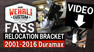 Wehrli Custom Fabrication - Wehrli FASS Fuel System Relocation Bracket for 2001-2010 Crew Cab Duramax - Image 3