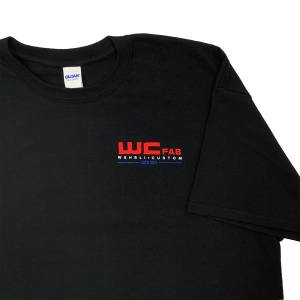 Wehrli Custom Fabrication - Wehrli Men's T-Shirt- Flag Logo Black - Image 4