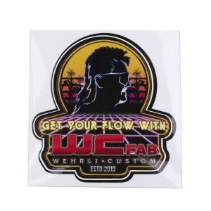 Wehrli Custom Fabrication - Wehrli Get Your Flow Sunset Rider Sticker - Image 2