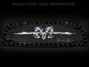 Royalty Core Dodge Ram 2500/3500 2010-2012 RC2 Grille Twin Mesh w/ Speared Ram Sword Assembly