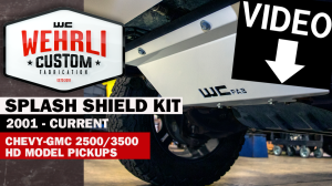 Wehrli Custom Fabrication - Wehrli 2001-2010 GM 2500/3500 HD Lower Splash Shield Kit - Image 3